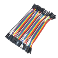 40 Cables Dupont H - H (Hembra - Hembra) de 10cm